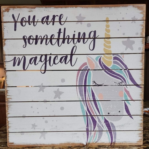 Unicorn Wood Pallet Wall Art - Picture 1 of 5